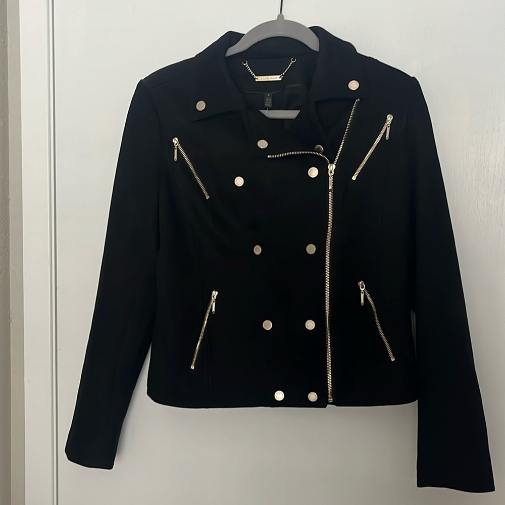 Military suede jacket